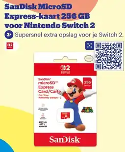 Bol.com SanDisk MicroSD Express-kaart 256 GB voor Nintendo Switch 2 aanbieding