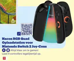 Bol.com Nacon RGB Quad Oplaadstation voor Nintendo Switch 2 Joy-Cons aanbieding