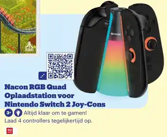 Bol.com Nacon RGB Quad Oplaadstation voor Nintendo Switch 2 Joy-Cons aanbieding