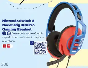 Bol.com Nintendo Switch 2 Nacon Rig 300Pro Gaming Headset aanbieding