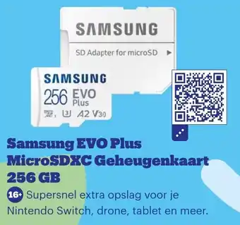 Bol.com Samsung EVO Plus MicroSDXC Geheugenkaart 256 GB aanbieding