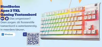 Bol.com SteelSeries Apex 3 TKL Gaming Toetsenbord aanbieding
