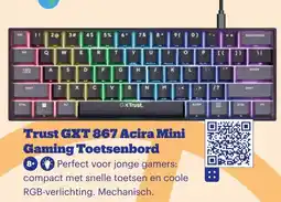 Bol.com Trust GXT 867 Acira Mini Gaming Toetsenbord aanbieding