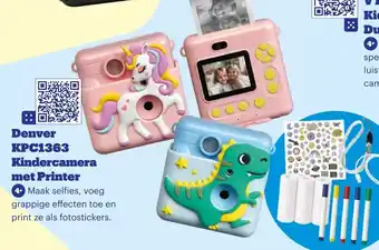 Bol.com Denver KPC1363 Kindercamera met Printer aanbieding