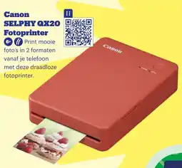 Bol.com Canon SELPHY QX20 Fotoprinter aanbieding