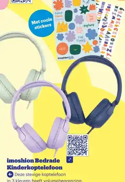 Bol.com Imoshion Bedrade Kinderkoptelefoon aanbieding