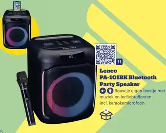 Bol.com Lenco PA-101BK Bluetooth Party Speaker aanbieding