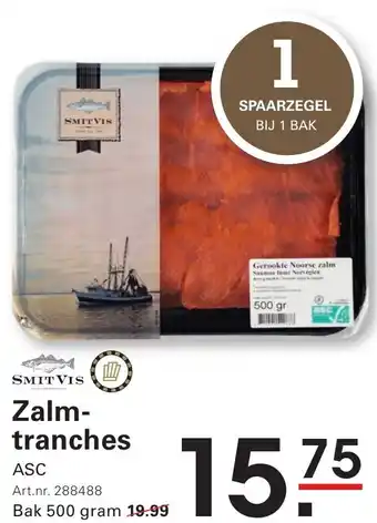 Sligro Zalm tranches aanbieding