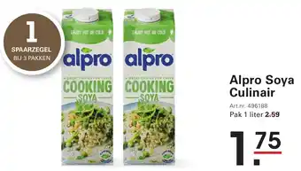 Sligro Alpro Soya Culinair aanbieding