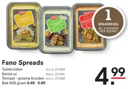 Sligro Fano Spreads aanbieding