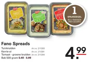 Sligro Fano Spreads aanbieding