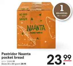 Sligro Pastridor Naanta pocket bread aanbieding