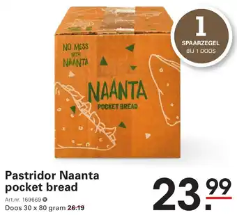 Sligro Pastridor Naanta pocket bread aanbieding
