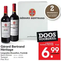 Sligro Gérard Bertrand Héritage aanbieding