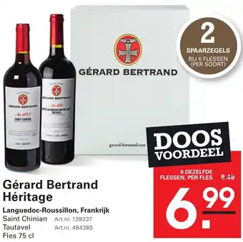Sligro Gérard Bertrand Héritage aanbieding