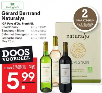 Sligro Gérard Bertrand Naturalys aanbieding