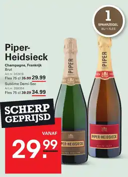 Sligro Piper-Heidsieck aanbieding