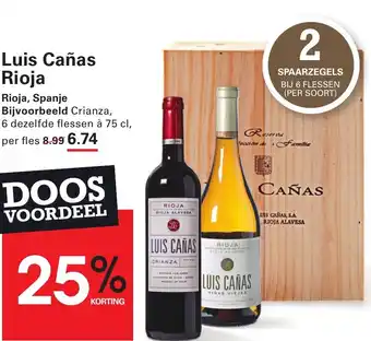 Sligro Luis Cañas Rioja aanbieding