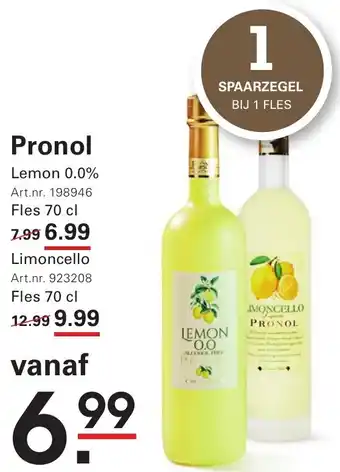 Sligro Pronol aanbieding