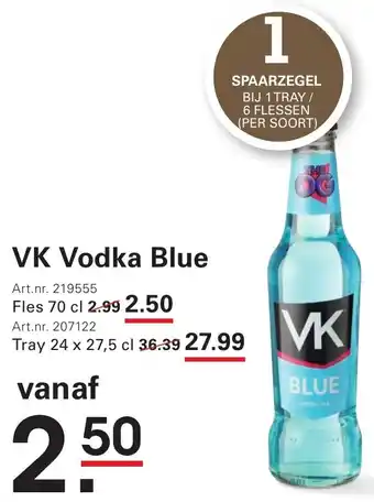 Sligro VK Vodka Blue aanbieding