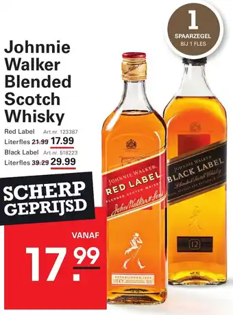 Sligro Johnnie Walker Blended Scotch Whisky aanbieding