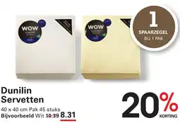 Sligro Dunilin Servetten aanbieding