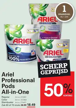 Sligro Ariel Professional Pods All-in-One aanbieding
