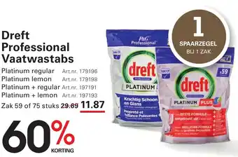 Sligro Dreft Professional Vaatwastabs aanbieding