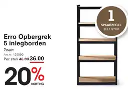 Sligro Erro Opbergrek 5 inlegborden aanbieding