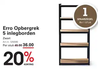 Sligro Erro Opbergrek 5 inlegborden aanbieding