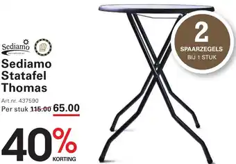 Sligro Sediamo Statafel Thomas aanbieding