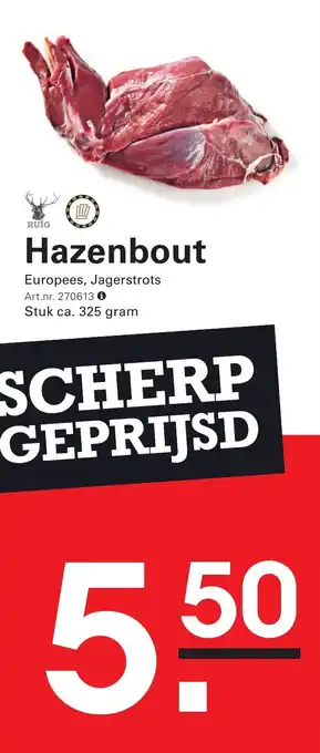 Sligro Hazenbout aanbieding