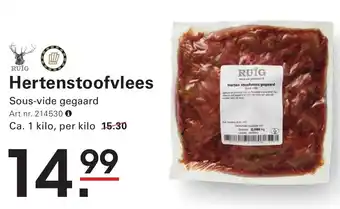 Sligro Hertenstoofvlees aanbieding