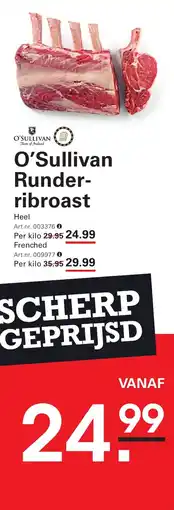 Sligro O'Sullivan Runner-rib roast aanbieding