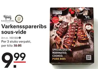 Sligro Varkensspareribs sous-vide aanbieding
