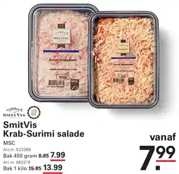 Sligro SmitVis Krab-Surimi salade aanbieding