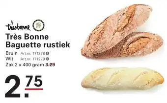 Sligro Très Bonne Baguette rustiek aanbieding