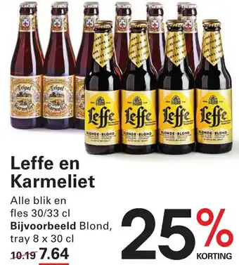 Sligro Leffe en Karmeliet aanbieding