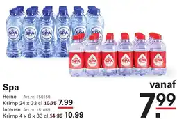 Sligro Spa aanbieding