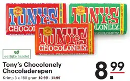 Sligro Tony's Chocolonely Chocoladerepen aanbieding