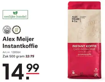 Sligro Alex Meijer Instantkoffie aanbieding