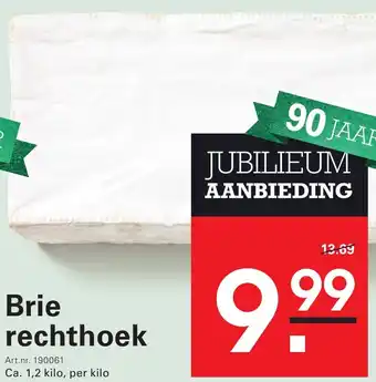 Sligro Brie rechthoek aanbieding