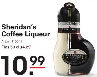 Sligro Sheridan's Coffee Liqueur aanbieding