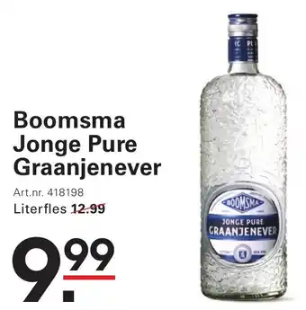 Sligro Boomsma Jonge Pure Graanjenever aanbieding