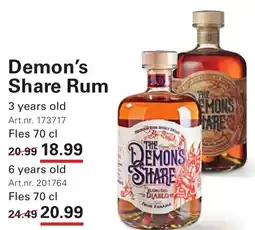 Sligro Demon's Share Rum aanbieding