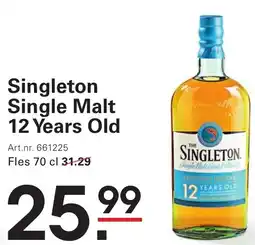 Sligro Singleton Single Malt 12 Years Old aanbieding