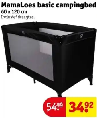 Kruidvat MamaLoes basic campingbed aanbieding