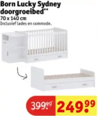 Kruidvat Born Lucky Sydney doorgroeibed aanbieding
