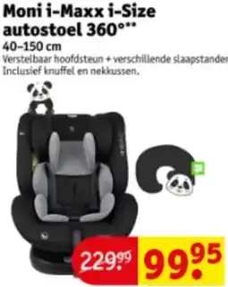 Kruidvat Moni i-Maxx i-Size autostoel 360° aanbieding