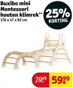 Kruidvat Buxibo mini Montessori houten klimrek aanbieding